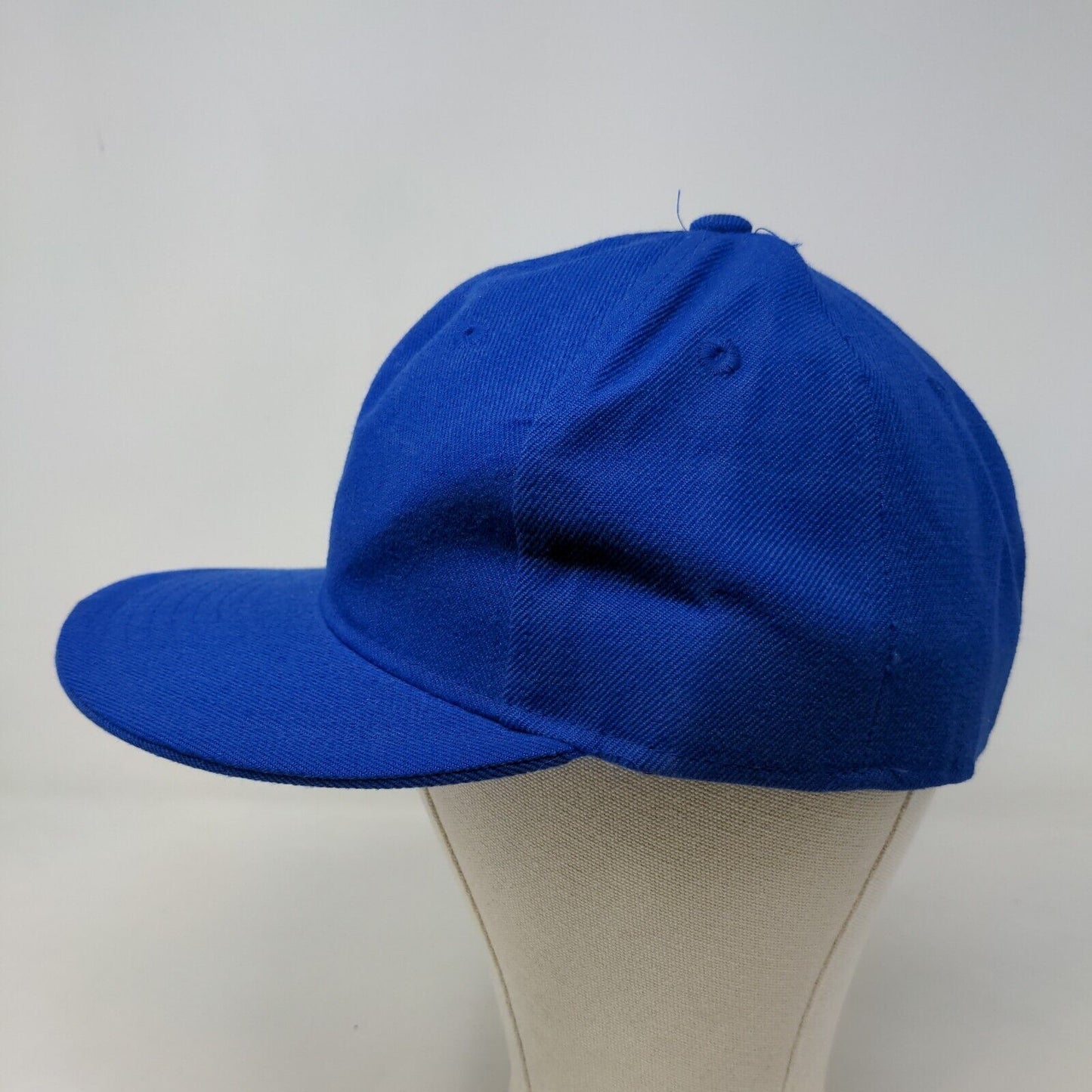 KB Ethos Men's Fitted Hat Blue Size L 7 3/8 Blank 100% Acrylic