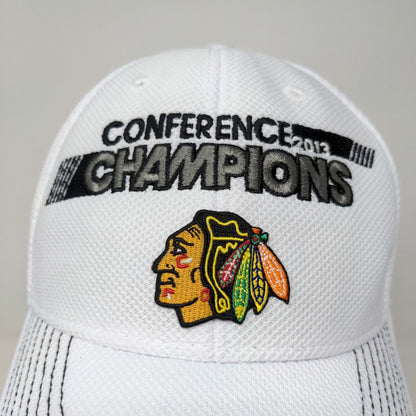 Reebok Center Ice Mens Hat Chicago Blackhawks 2013 Stanley Cup White OSFA