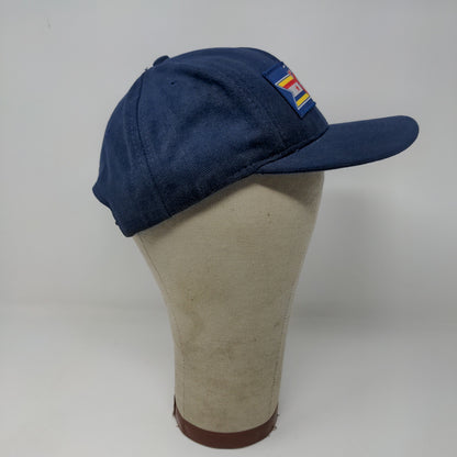 Justice Bros Snapback Hat Blue OSFA Embroidered Logo Made in USA