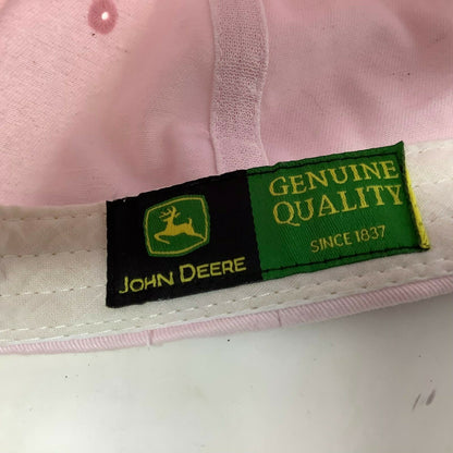 John Deere K Products Pink Hat Strapback Adjustable Embroidered Logo