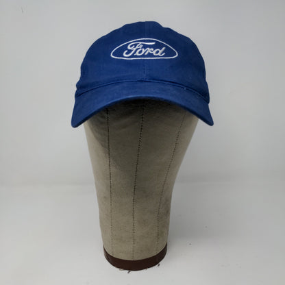 US Imports Men's Ford Strapback Hat Blue Embroidered Logo Automobile