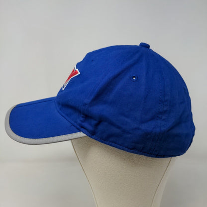 KC Caps Men's Strapback Hat Blue OSFA Embroidered Logo Foldable Bill