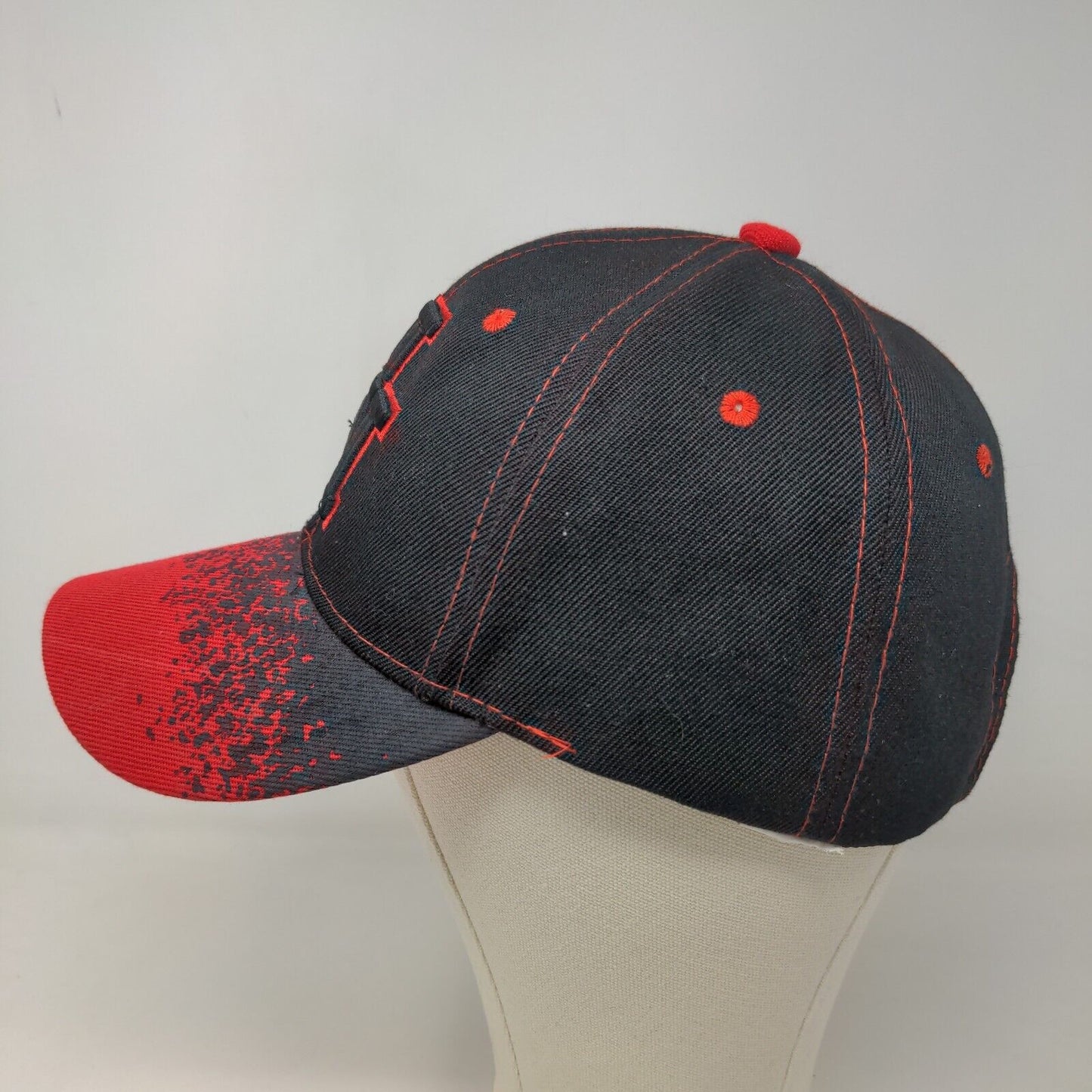 Unbranded Men's Strapback Hat Black Red Embroidered New York Logo