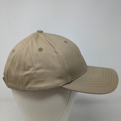 Lands' End Men's Strapback Hat Tan Size OS Embroidered Hopscotch Air Logo