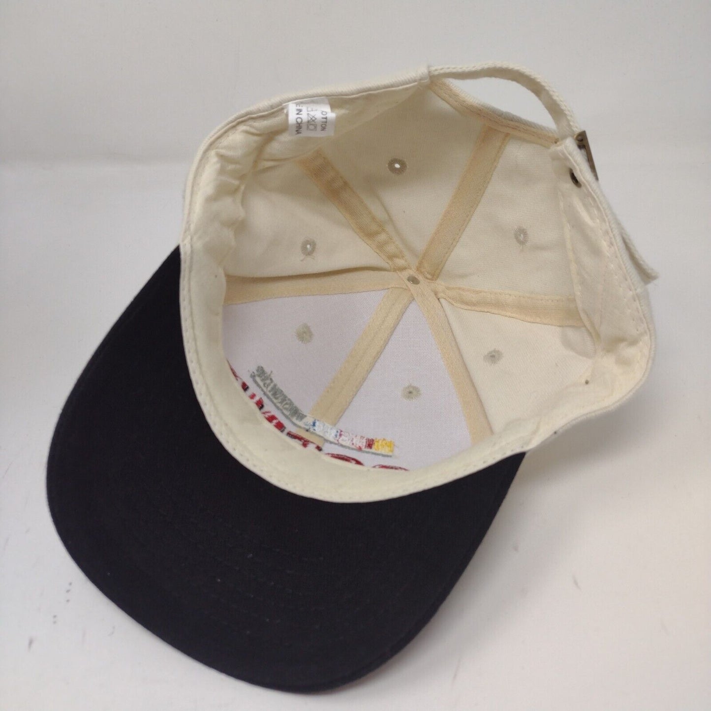 NASCAR Men's Winston Cup SCENE Slideback Hat Cream Adjustable Embroidered Logo