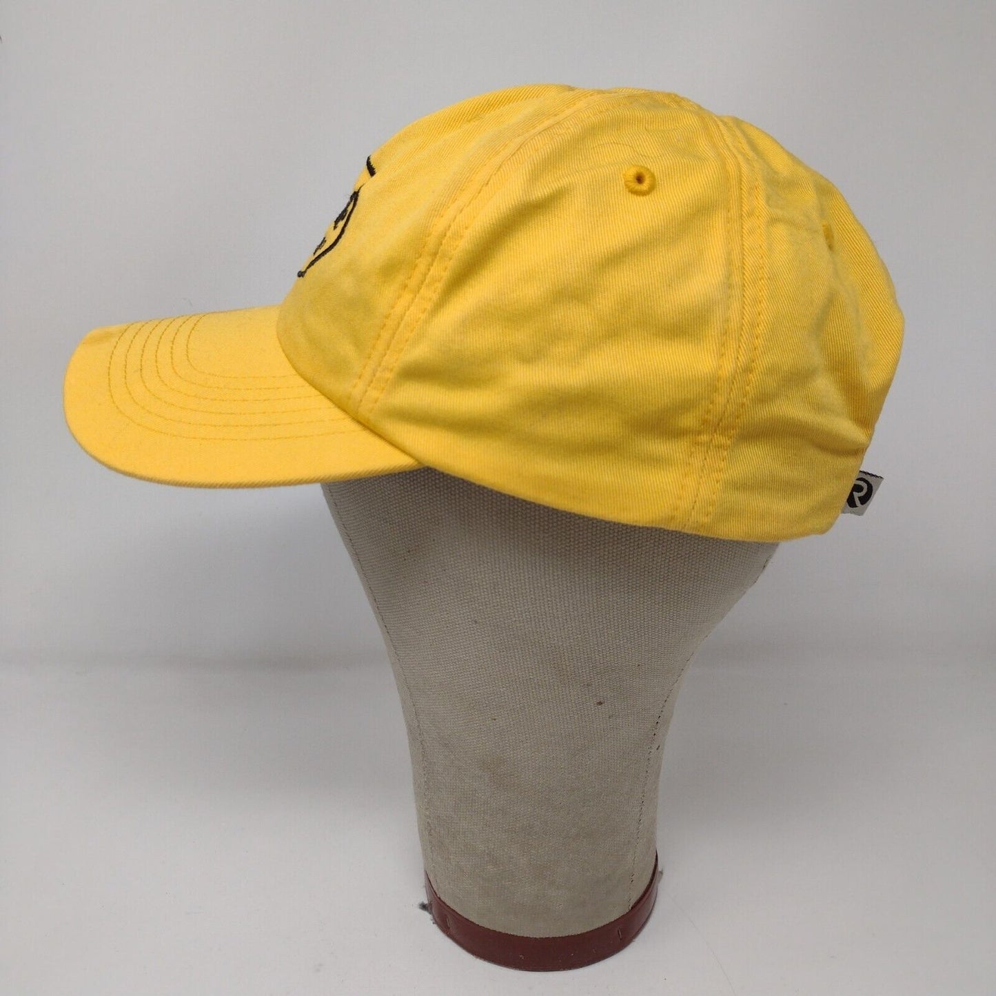 Louisville Slugger 125 Mens Strapback Hat Yellow Adjustable Embroidered Logo