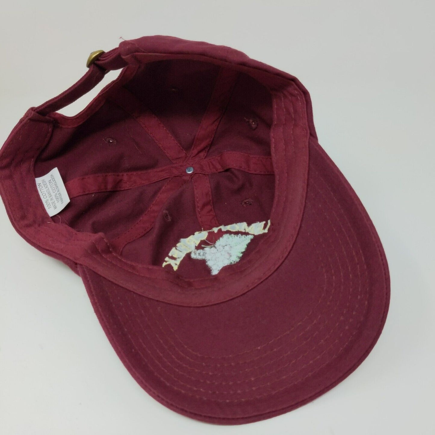 Lemon Creek Winery Slideback Hat Red Adjustable Embroidered Logo Grapes