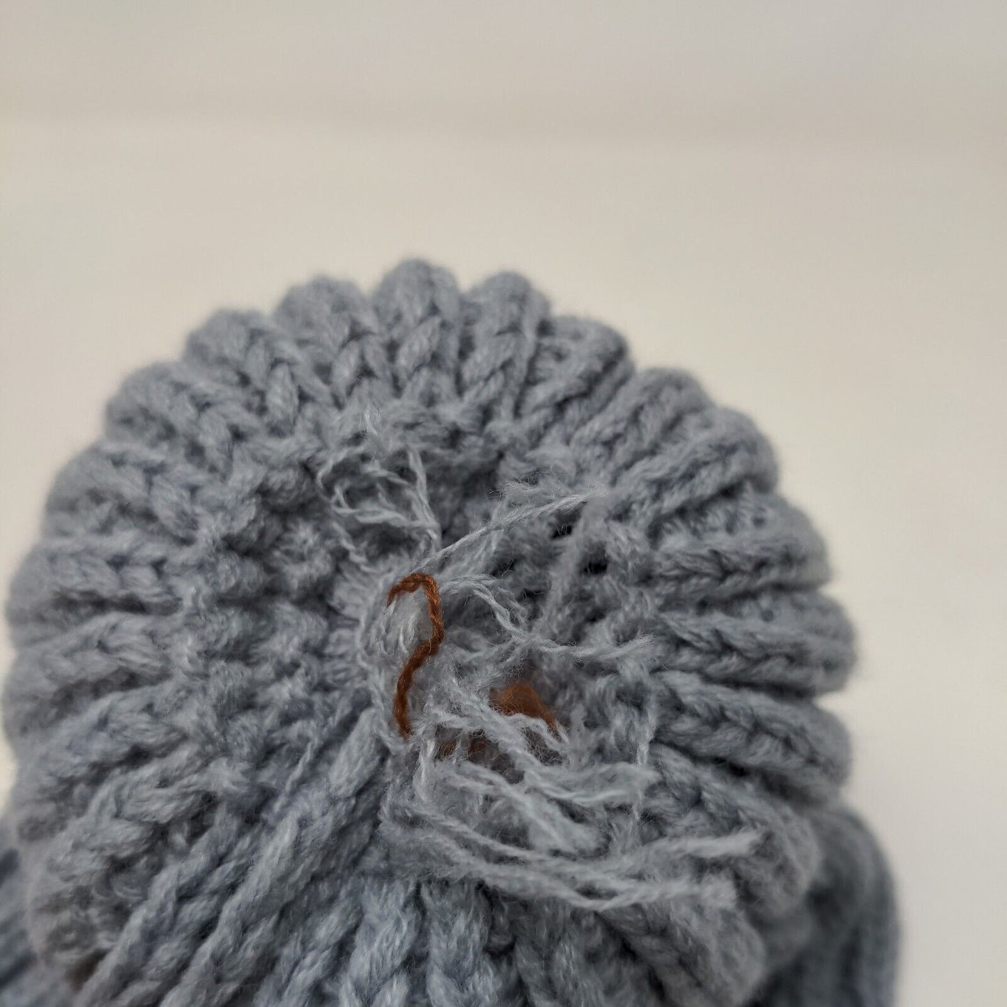 Graydi Men's Beanie Hat Cap Gray Knit 100% Acrylic Patch Logo