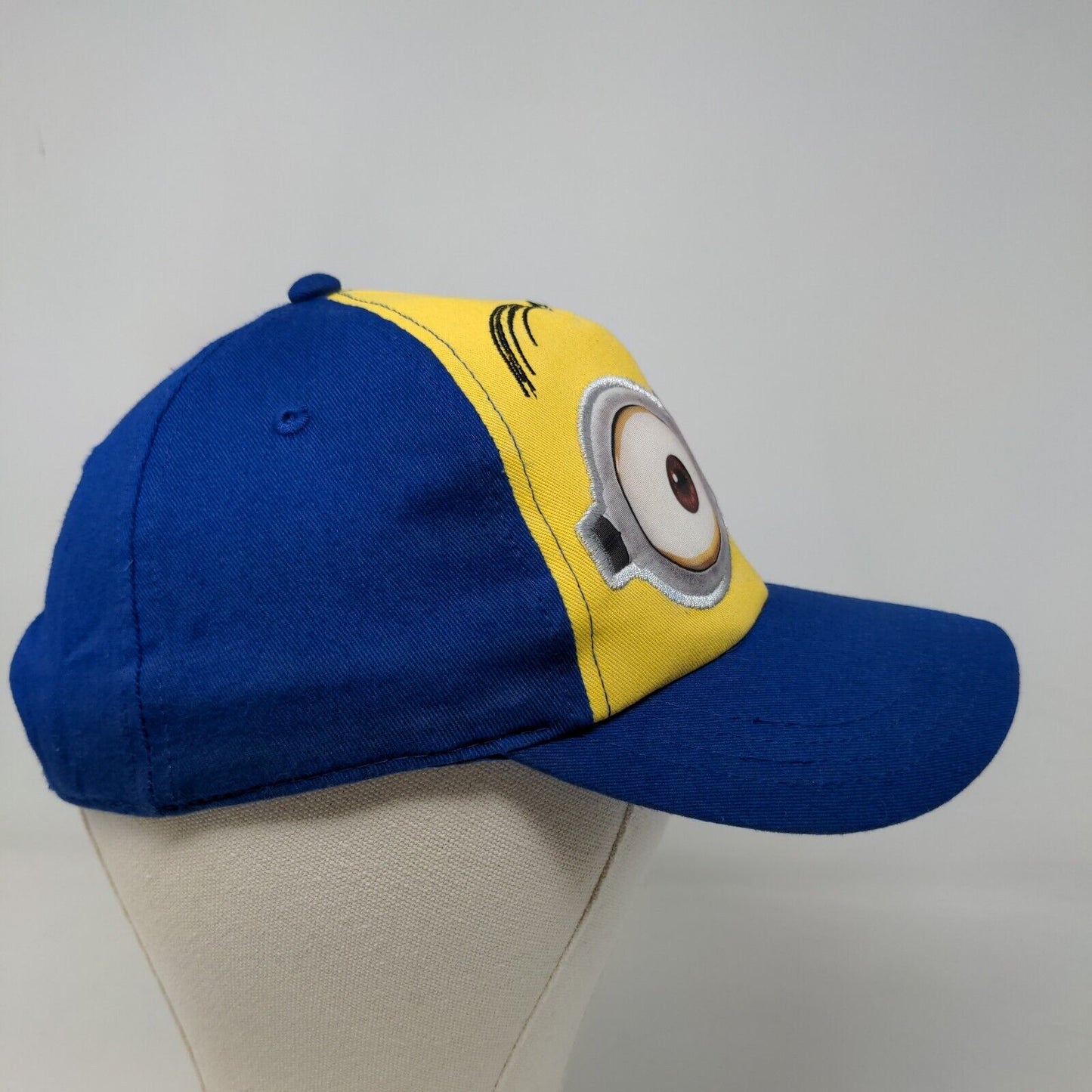 Despicable Me Minion Made Boy's Snapback Hat Blue Yellow OSFM Graphic Logo