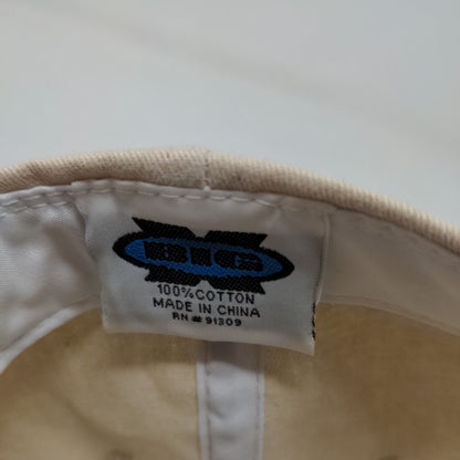 Big X Men's Slideback Hat Tan San Diego California Cap Cotton Embroidered