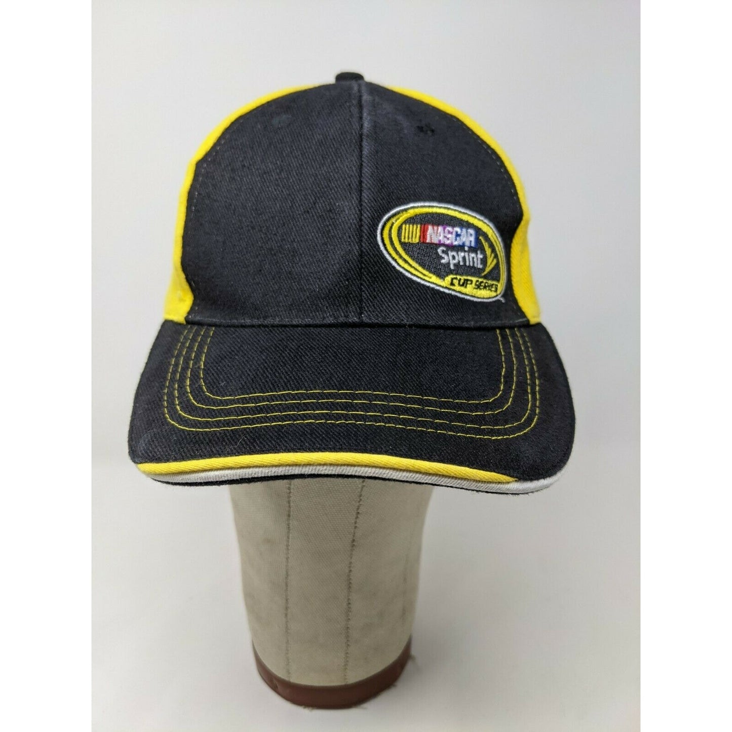 Nascar Sprint Cup Series Hat Embroidered Logo Yellow & Black Strapback