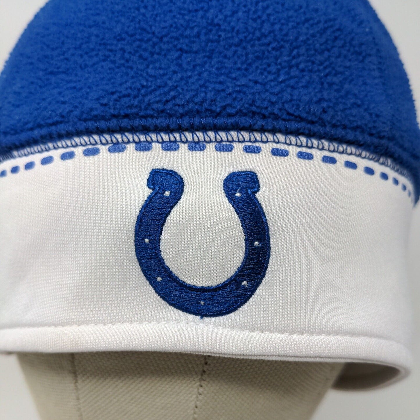 NFL Team Apparel Indianapolis Colts Blue White Stocking Cap Beanie Hat One Size