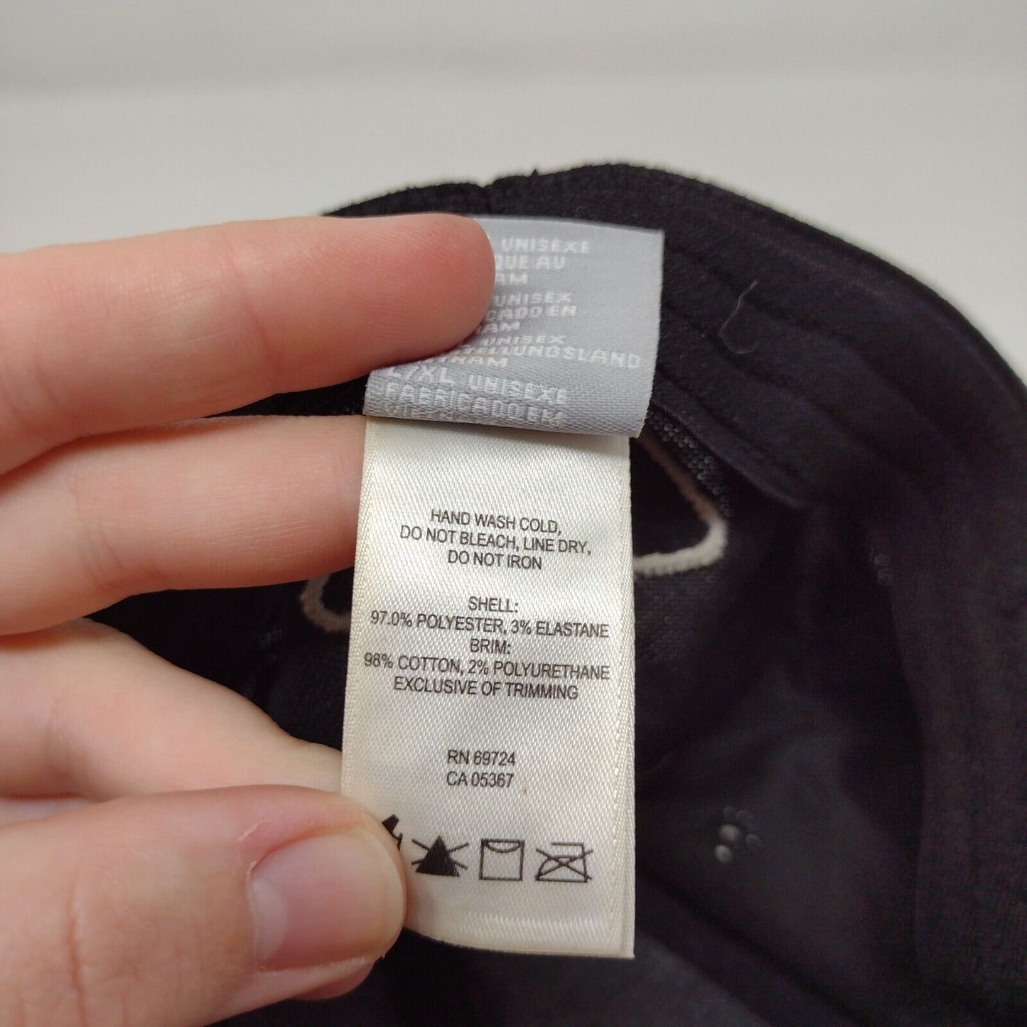Columbia Mens PFG Performance Fishing Gear Black Fitted Hat Cap Size L / XL