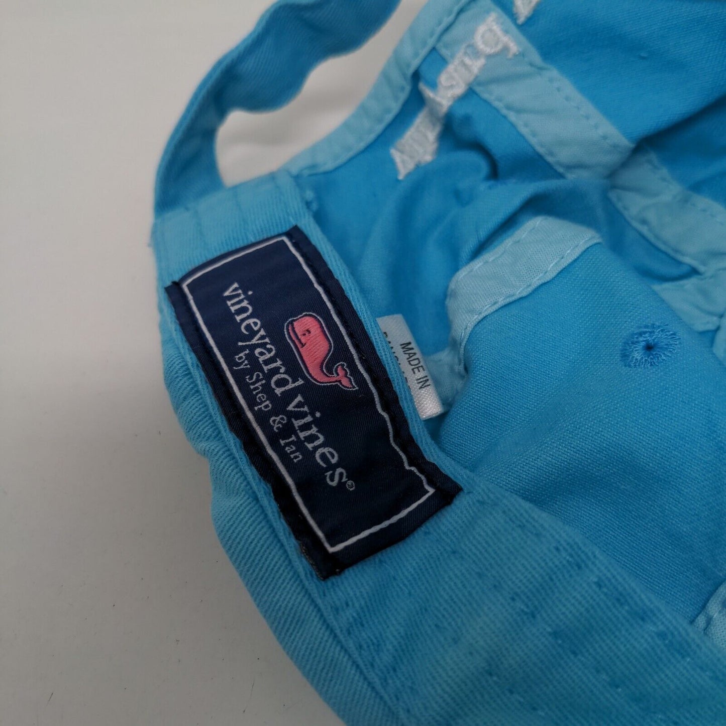 Vineyard Vines Shep & Ian Men's Slideback Hat Blue Adjustable Embroidered Logo