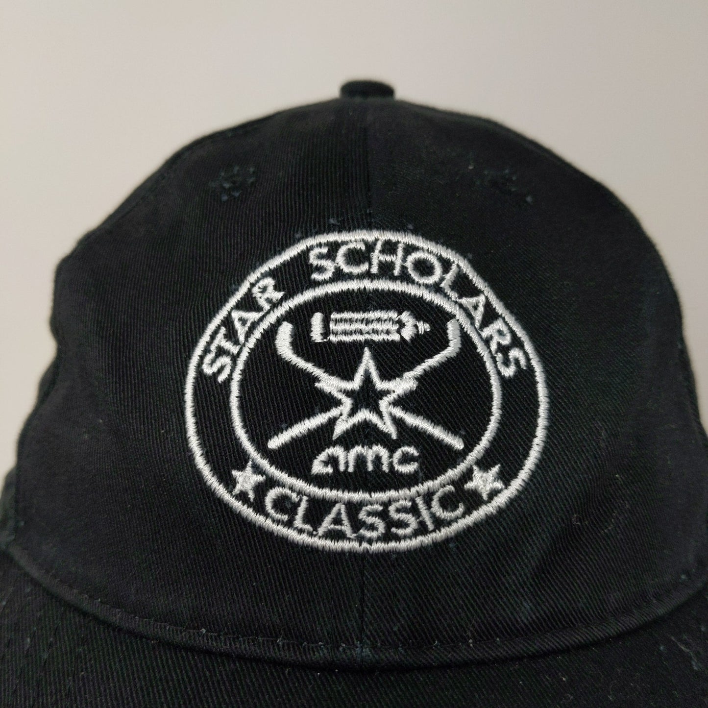 AMC Star Scholars Classic Golf Slideback Hat Embroidered Logo Black