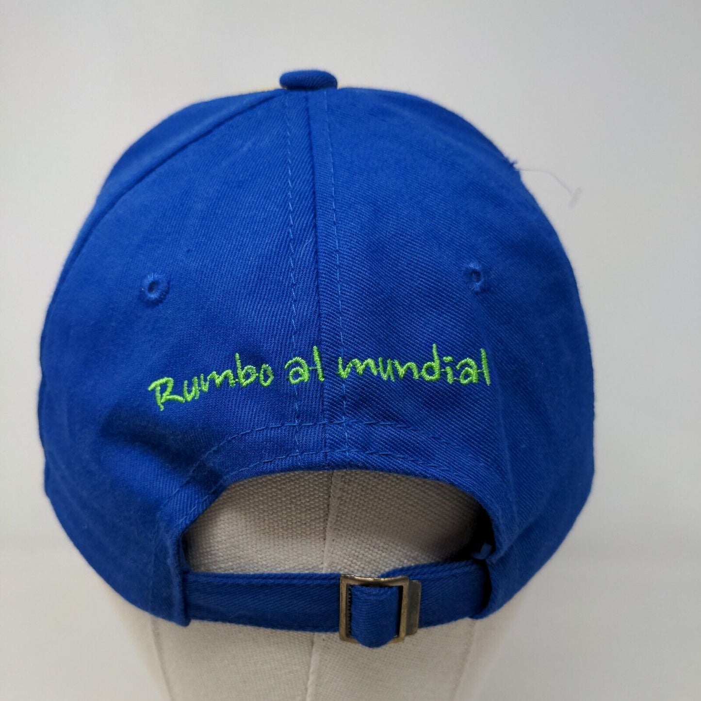 Unbranded Men's Slideback Hat Blue Yellow F.E.F. Ecudaor Futbol Rumbo Al Mundial