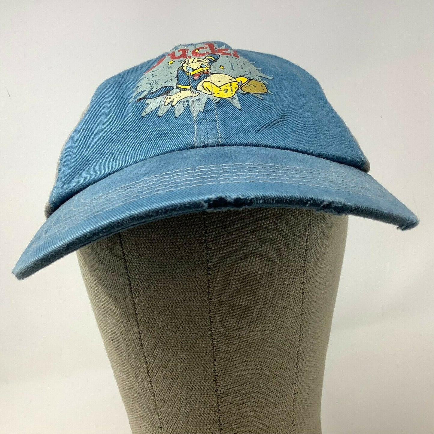 Walt Disney World Disneyland Resort Donald Duck Distressed Hat Blue Slideback