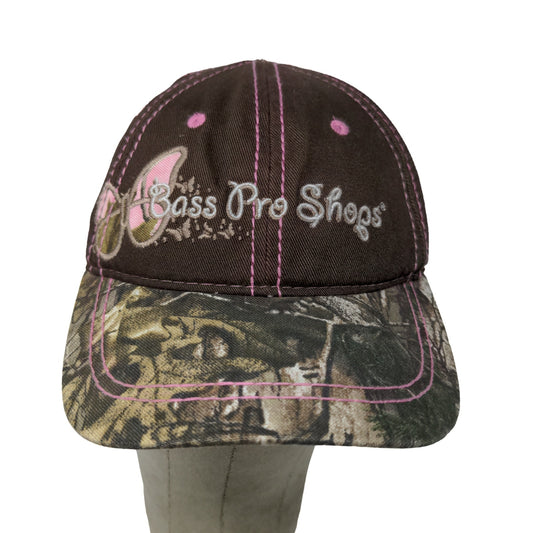 Bass Pro Shops Girls Strapback Camo Hat Brown Camo Size Youth Embroidered