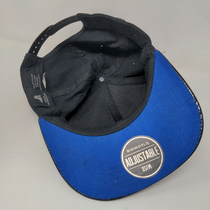 Bioworld Men's Snapback Hat Black OSFM Embroidered Playstation Logo 2019 14+