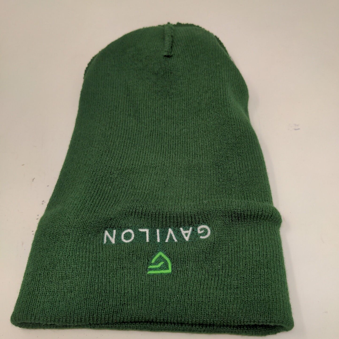 Gavilon Men's Beanie Hat Cap Green OSFA Embroidered Logo Acrylic