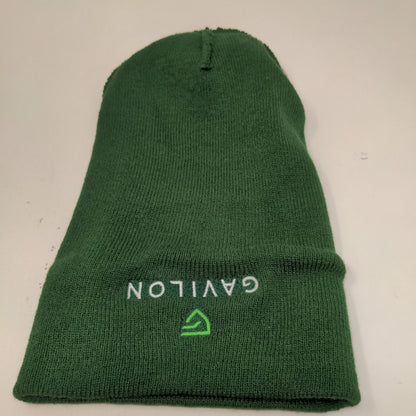 Gavilon Men's Beanie Hat Cap Green OSFA Embroidered Logo Acrylic