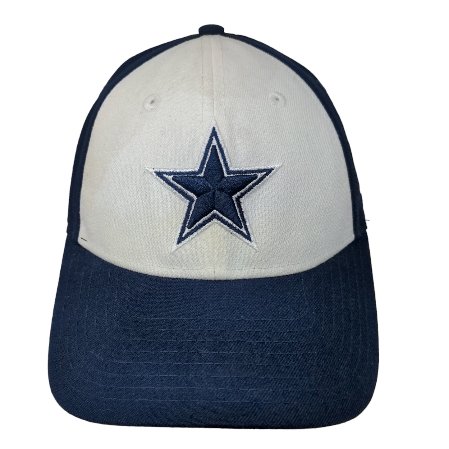 New Era 9Forty Men's Strapback Hat Blue White Dallas Cowboys Embroidered