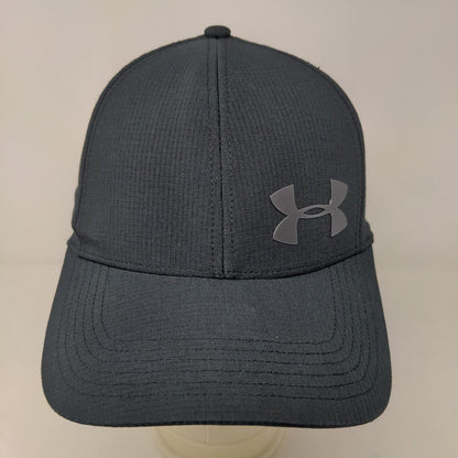 Under Armour Men's Fitted Hat Black Size M/L 3D Graphic Logo 100% Polyester