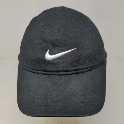 Nike Boy's Strapback Hat Black Size Child Embroidered Logo 100% Cotton