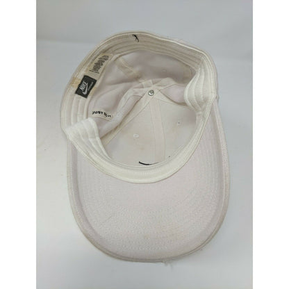 Nike Sportswear Fitted Hat OSFA White Black Swoosh Embroidered