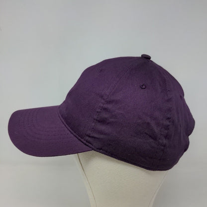 Unbranded Men's Strapback Hat Purple Size OSFM Blank Adjustable