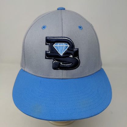 Pacific Headwear Men's Fitted Hat Gray Size L/XL Embroidered Big Logo DS Diamond