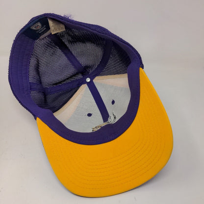 Reebok NFL OnField Men's Fitted Hat Purple Size L/XL Minnesota Vikings Mesh Back