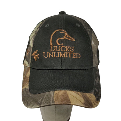 Camo Brown Ducks Unlimited Volunteer Adjustable Strapback Hat Cap Embroidered