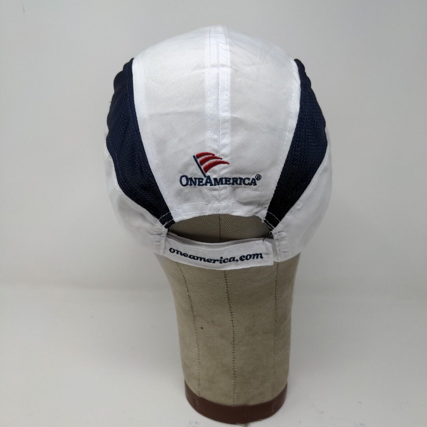 One America Mini Marathon Indy 500 Festival White Strapback Hat May 6 2017