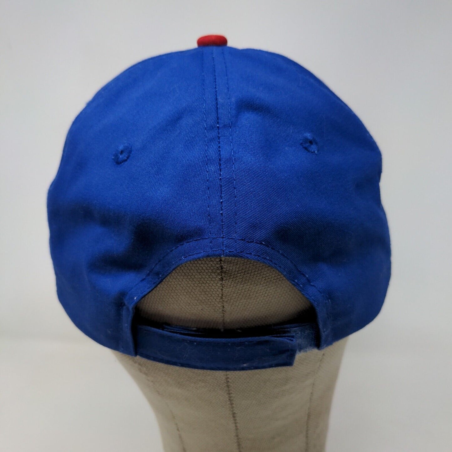 Team MLB Men's Chicago Cubs Strapback Hat Blue OSFM Embroidered Logo