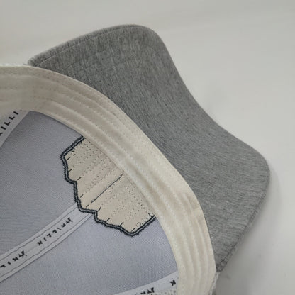 RARE SAMPLE Killik Snapback Mesh Back Hat Embroidered Logo Spell Out Gray White