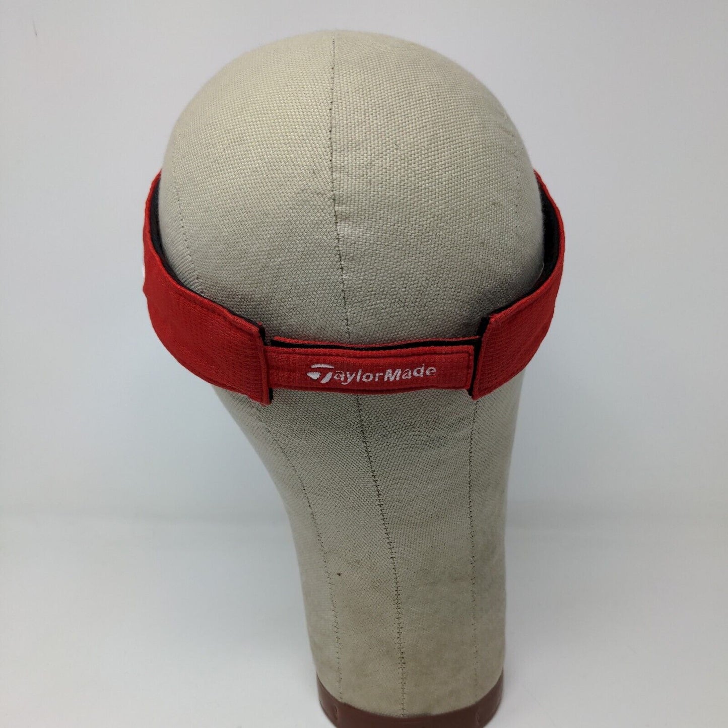 Taylor Made R9 Burner TMax Gear Sun Visor Hat Red OSFA Embroidered Logo Golf