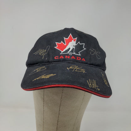 Waves Men's Strapback Team Canada Hockey Hat Embroidered Autographs Signatures