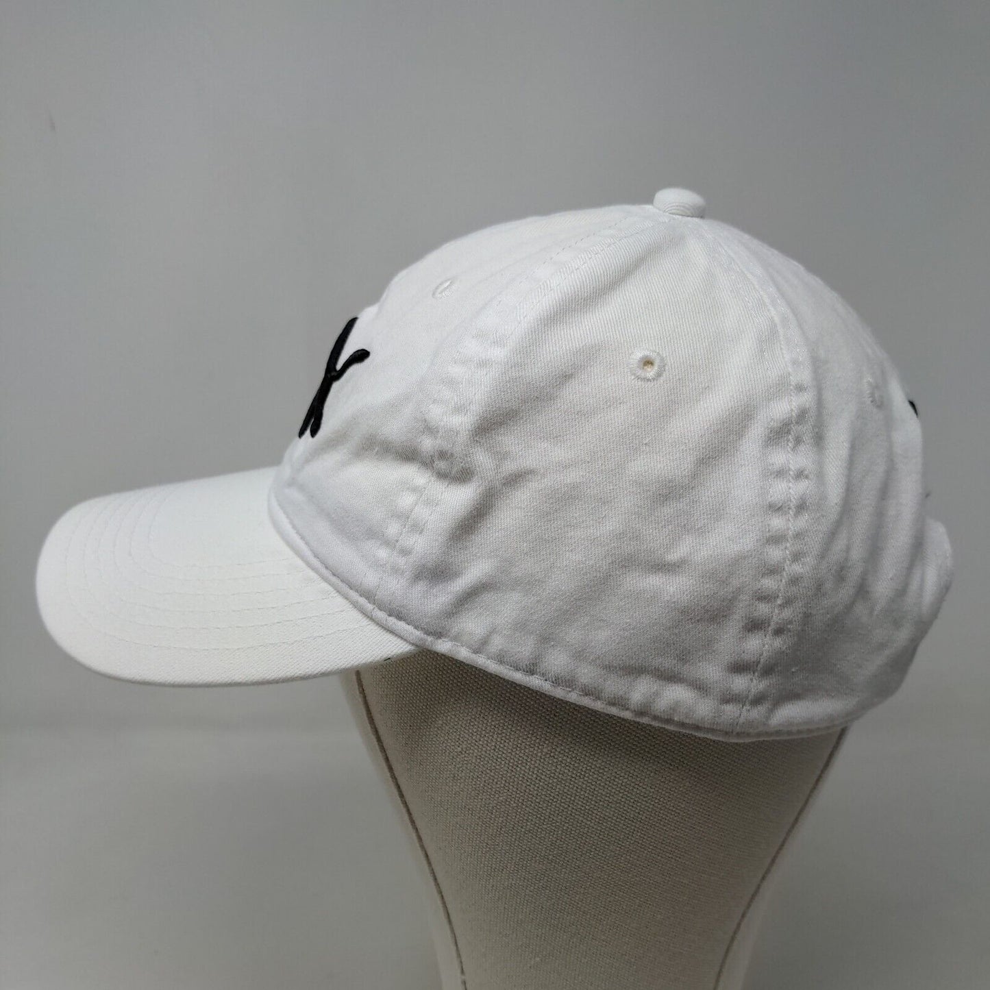 Puma Men's Slideback Hat White One Size Embroidered Logo 100% Cotton