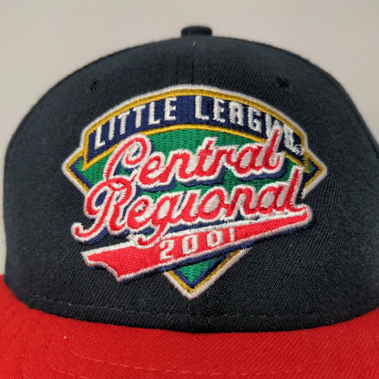 Little League Central Regional Mens Vintage 2001 Hat Black Red OSFA Snapback
