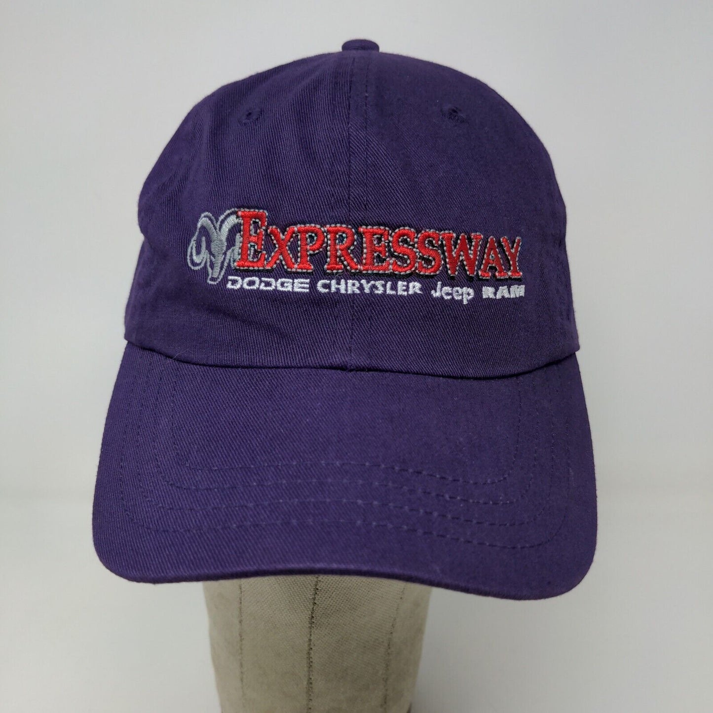 Expressway Dodge, Chrysler, Jeep, Ram Slideback Hat Purple OSFM Embroidered