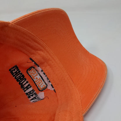 Outback Men's Strapback Hat Orange OSFA Rehoboth Beach Delaware Embroidered Logo