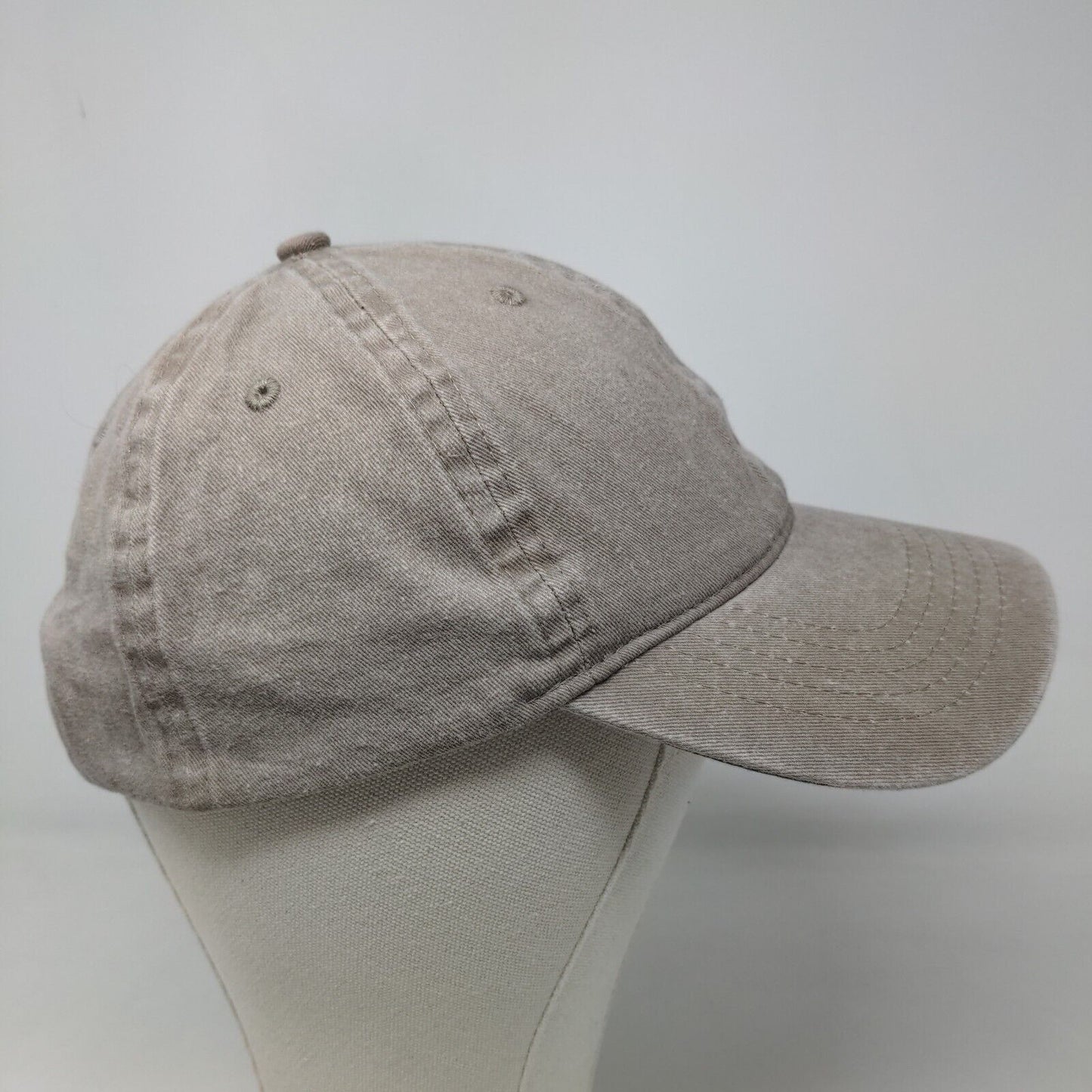 Unbranded Men's Strapback Hat Tan Size OSFM Blank Adjustable