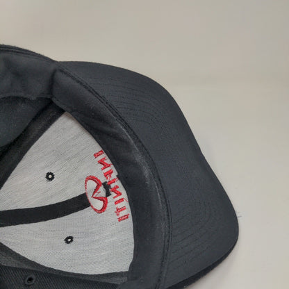 Planet Nissan Men's Infinity Snapback Hat Black Embroidered Logo