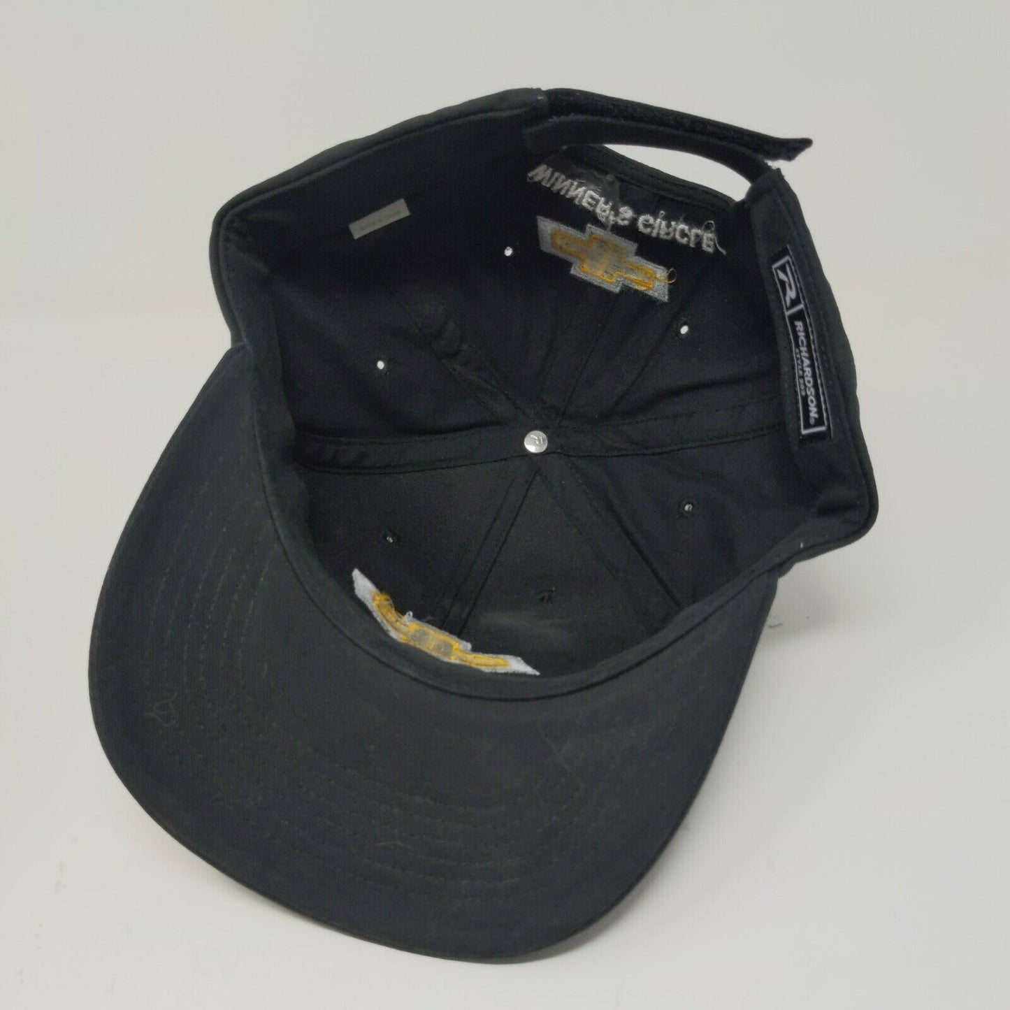 Chevrolet Strapback Hat Black Adjustable Winner's Circle Chevy Embroidered Logo