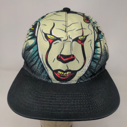IT Men's Snapback Hat All Over Print Black OSFM Horror Movie Pennywise Official
