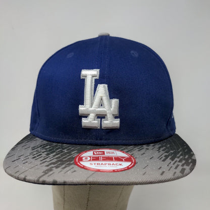 New Era 9Fifty LA Dodgers Fitted Hat Blue Size M-L Embroidered Logo