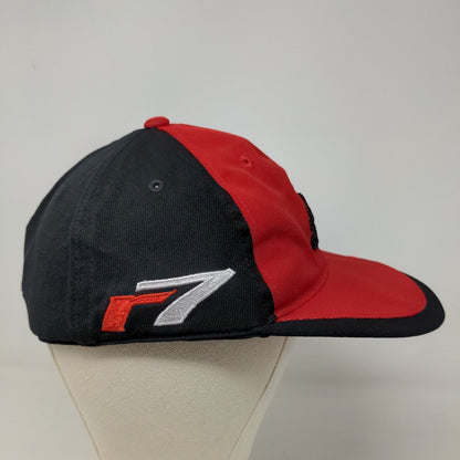 Adidas Taylormade Men's Fitted Hat Black Red Size L/XL R7 Embroidered Logo