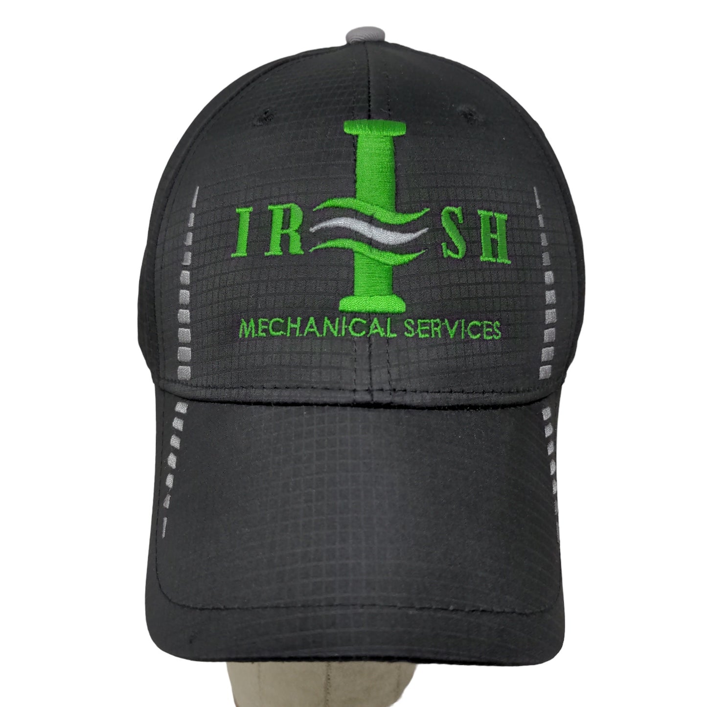 Cap America Golf Irish Mechanical Services Strapback Hat Black Adjustable