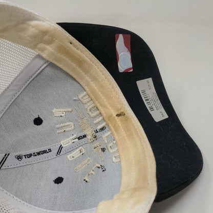 Top of the World Men's Snapback Mesh Back Purdue Boilermakers Hat Black White